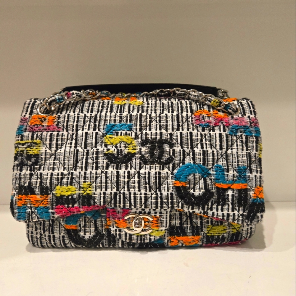 Chanel Fantasy Tweed Jumbo Bag
